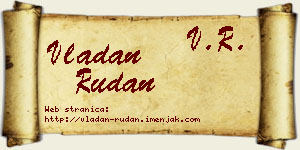 Vladan Rudan vizit kartica